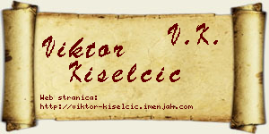 Viktor Kiselčić vizit kartica